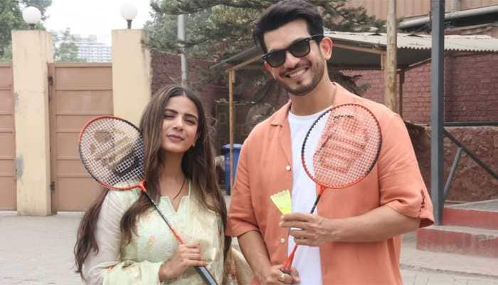 Pyar Ka Pehla Adhyaya: Shiv Shakti Stars Arjun Bijlani, Nikki Sharma Took Badminton Break On Sets 