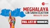 Meghalaya Election Results 2024: Check Full List of Winners-Losers Candidate Name, Total Vote Margin