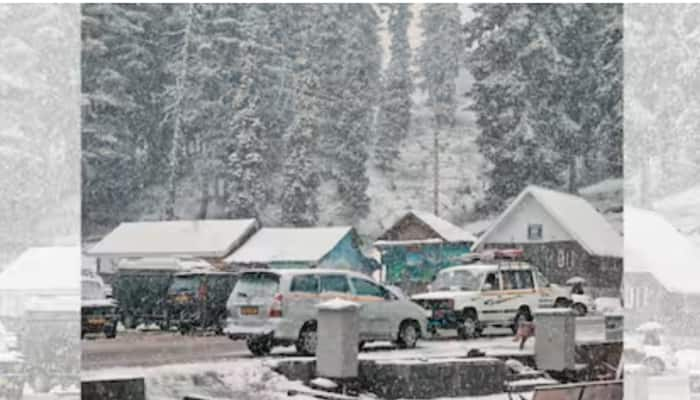 Fresh Snowfall In Higher Reaches of Kashmir Valley Brings February Chill In June