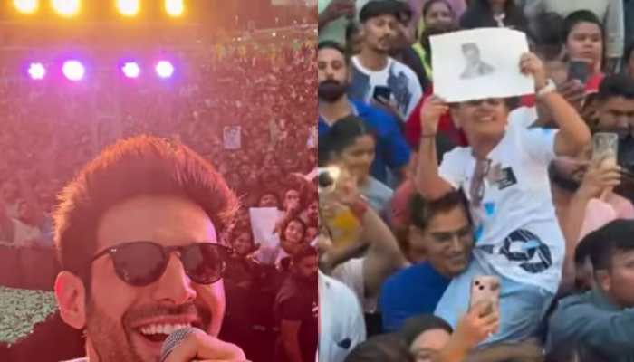 Kartik Aaryan&#039;s Ahmedabad Visit For Chandu Champion Promotions Sends Fans Into A Frenzy; Watch