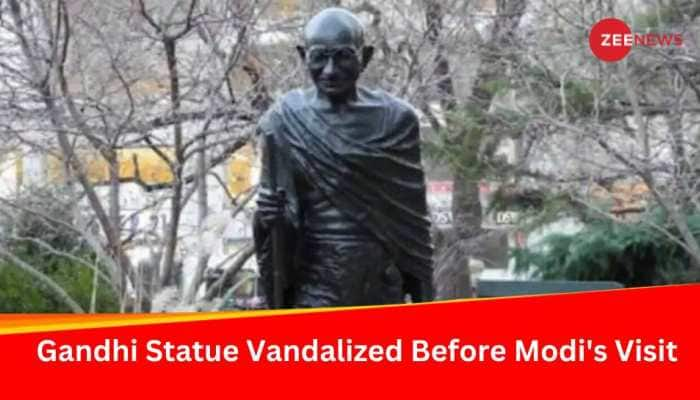  Mahatma Gandhi&#039;s Statue Vandalised By Pro-Khalistan Elements Ahead Of PM Modi&#039;s Visit To Italy, MEA Reacts