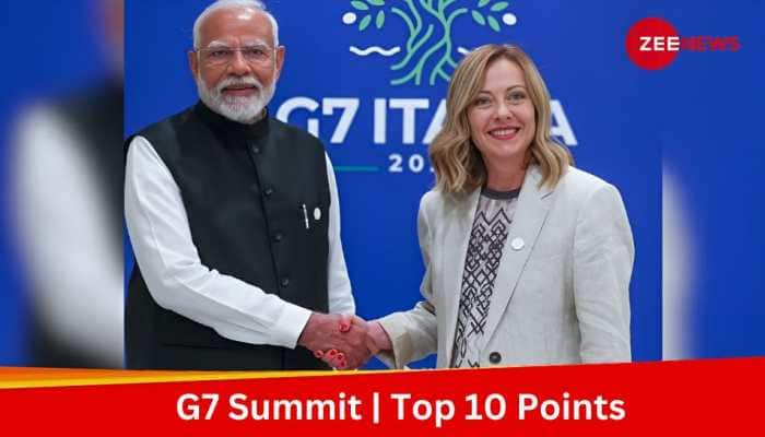 PM Modi&#039;s Strategic Dialogues With Meloni, Macron, Trudeau, Zelensky At G7 Summit | Top 10 Points 