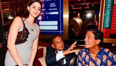 Ananya Panday and Dad Chunky Meet The 'Real Chandu Champion' Murlikant Petkar; Pic