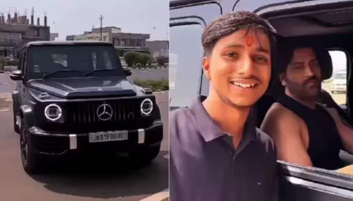 WATCH: MS Dhoni Stops His Mercedes-AMG G-63 For Fan, Video Goes Viral
