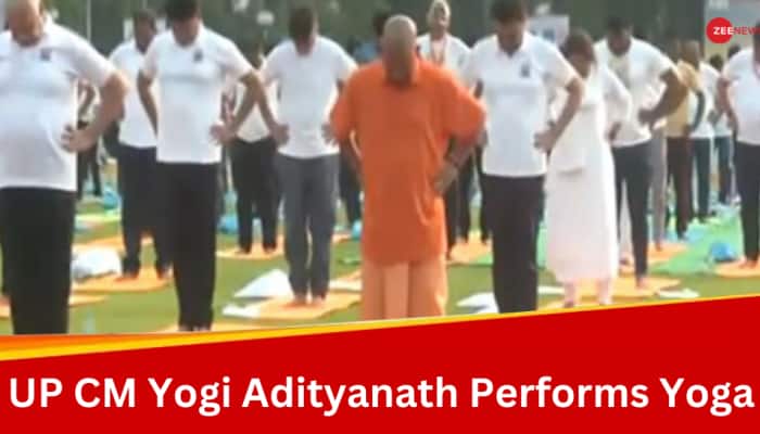 International Yoga Day: UP CM Yogi Adityanath Peforms Yoga In Lucknow
