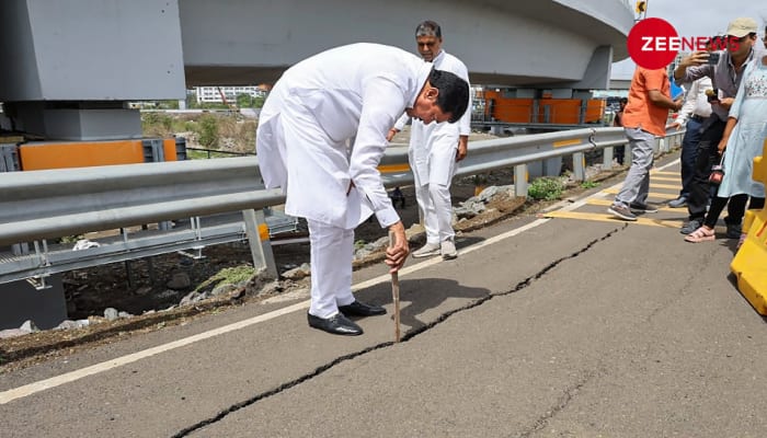 Video: Maha Congress Chief Nana Patole Inspects Cracks In Mumbai&#039;s Atal Setu Bridge, Cries Corruption