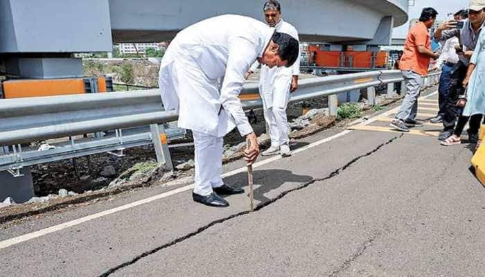 Maharashtra: Cracks On Atal Setu Approach Road, Repairs Underway; Congress Blames Corruption