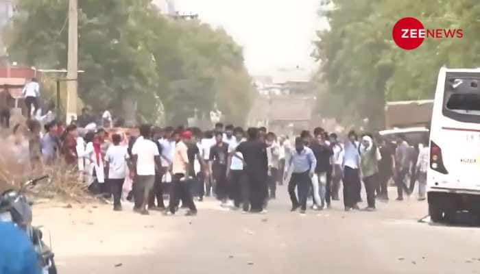 Watch: Violence Erupts In Gurugram After Worker Run Over By Factory Bus 