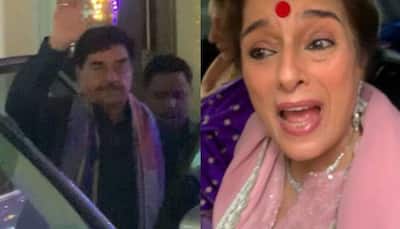 Shatrughan And Poonam Sinha Head To Sonakshi-Zaheer Wedding, Says 'Thank You' To Paparazzi