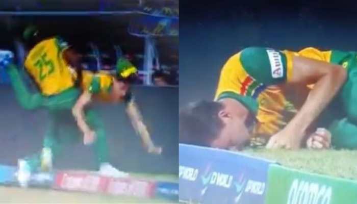 Kagiso Rabada And Marco Jansen&#039;s Scary Collision In SA vs WI T20 WC 2024 Match, Video Goes Viral- WATCH