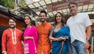 Gharat Ganpati Cast Nikita Dutta, Bhushan Pradhan, Ashwini Bhave Visit Siddhivinayak Temple 