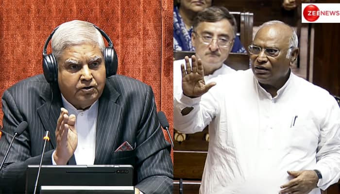 Video: Kharge Rushes To The Well Amid Uproar Over NEET Row, Rajya Sabha Chairman Dhankar Says &#039;Institution Tarnished, Tainted...&#039;