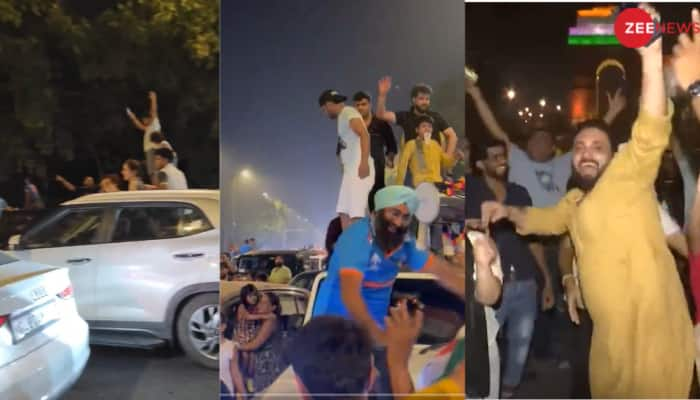 Traffic Jam At Delhi&#039;s India Gate As Fans Swarm Streets To Celebrate India&#039;s T20 World Cup Victory - Watch