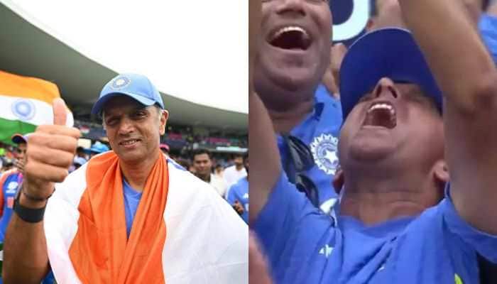 Rahul Dravid&#039;s Aggressive Celebration After Winning ICC T20 World Cup 2024 Goes Viral - Watch