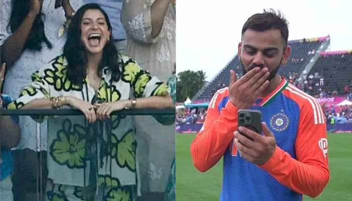 Virat Kohli&#039;s Tearful Call To Anushka Sharma After T20 World Cup 2024 Win, Video Goes Viral - Watch