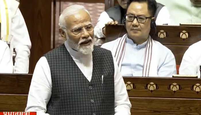 PM Narendra Modi&#039;s Rajya Sabha Speech: From Development To Attack On Opposition, Key Highlights