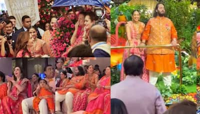 Anant Ambani-Radhika Merchant's Wedding Festivity Begins With Grand Mameru Ceremony, Janhvi Kapoor Clicked With Beau Shikhar Pahariya - Watch