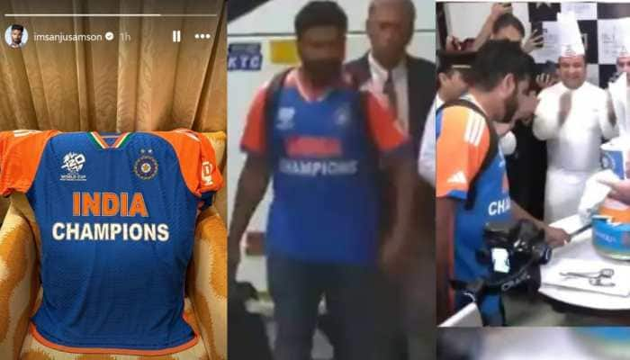 Team India Sports Special &#039;Champions&#039; Jersey To Meet PM Narendra Modi, Sanju Samson Shares Pic On Instagram