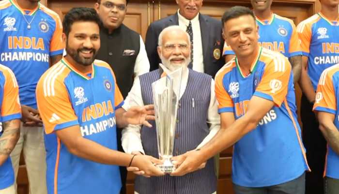 Team India Meets PM Narendra Modi In Delhi For Breakfast To Celebrate T20 World Cup Title Win Team India Meets PM Narendra Modi In Delhi For Breakfast To Celebrate T20 World Cup Title Win