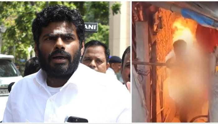 Youth Attempts Self-Immolation to Halt Demolition of Home: TN BJP Chief Annamalai - Video 