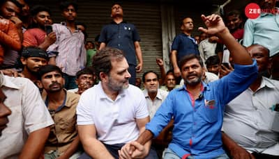 Rahul Gandhi Meets Manual Labourers In Delhi's GTB Nagar, Vows To Secure Their Rights