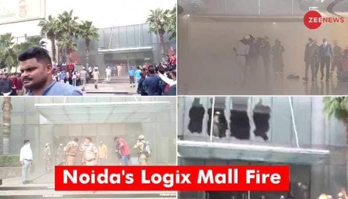 Noida&#039;s Logix Mall Fire: Smoke Fills Corridors, Mall Evacuated