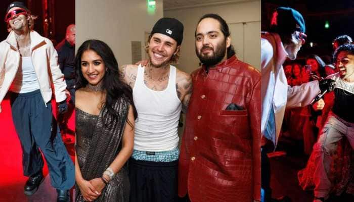 Justin Bieber Poses With Anant Ambani And Radhika Merchant, Shares Unseen Pics From Ambani Sangeet Ceremony 