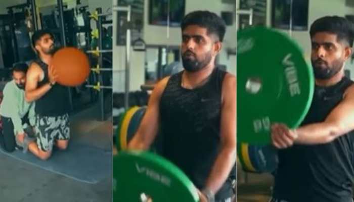 Pakistan's Skipper Babar Azam Hits Gym Ahead Of Crucial Test Series Against Bangladesh- WATCH