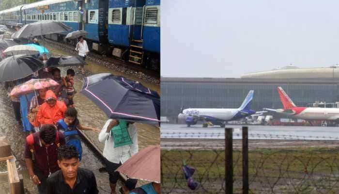  Mumbai Rains: Flights Issues Advisory, Refund Instructions, 5 Trains Cancelled