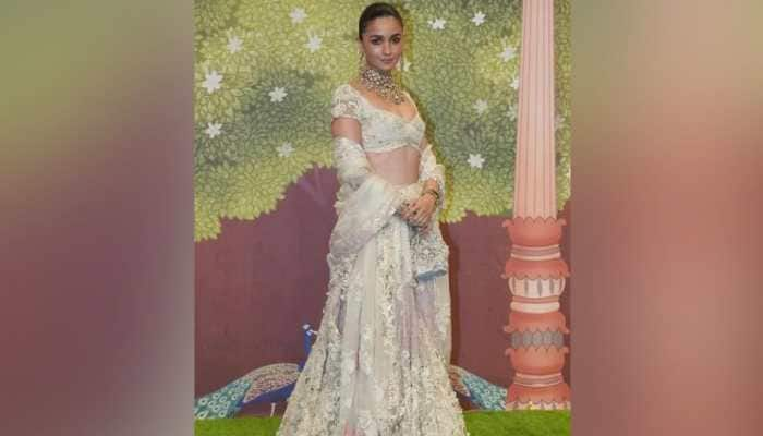 Alia Bhatt Stuns In Ivory Lehenga At Anant Radhika&#039;s Aashirwad Ceremony- In Pics