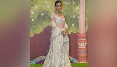 Alia Bhatt Stuns In Ivory Lehenga At Anant Radhika's Aashirwad Ceremony- In Pics