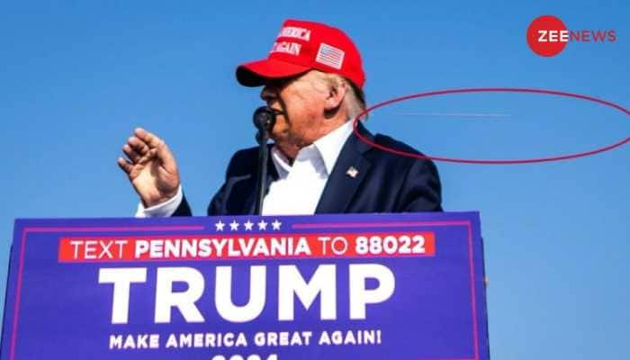 Photo Shows Bullet Inches From Trump&#039;s Face During Campaign Rally In Pennsylvania