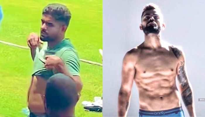 Babar Azam&#039;s Fitness Takes Center Stage As Video Of Pakistan Captain With Big Belly Goes Viral; Fans Compare Him With Virat Kohli