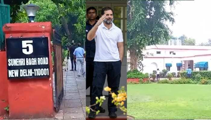 Watch: LoP Rahul Gandhi Gets New Address: Bungalow No 5, Sunehri Bagh Road