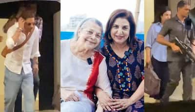 Shah Rukh Khan, Gauri Khan Pay Visit To Farah Khan After Her Mother Menaka Irani Passes Away 