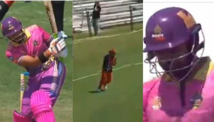 Pakistan's Chachu Iftikhar Ahmed's No-Look Shot Goes Horribly Wrong In Global T20 Canada Opening Match- WATCH