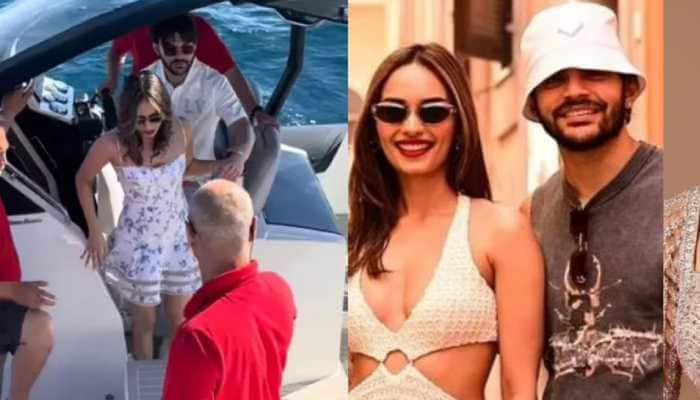 Is Manushi Chhillar Dating Veer Pahariya? Rumoured Couple&#039;s Cutesy Cosy Moment Gets Captured - Unseen Viral Video