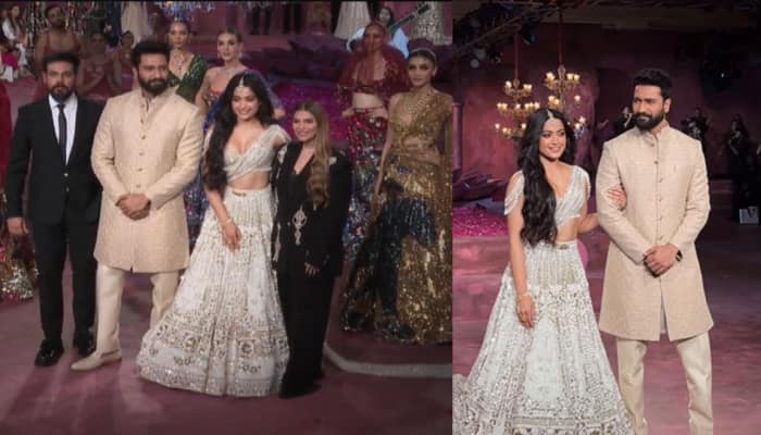 Vicky Kaushal And Rashmika Mandanna Steal The Show As Falguni Shane Peacock&#039;s Showstoppers At India Couture Week 2024