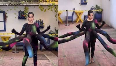 Viral Video: Urfi Javed Wows Netizens With Her Creative Octopus Dress - WATCH 