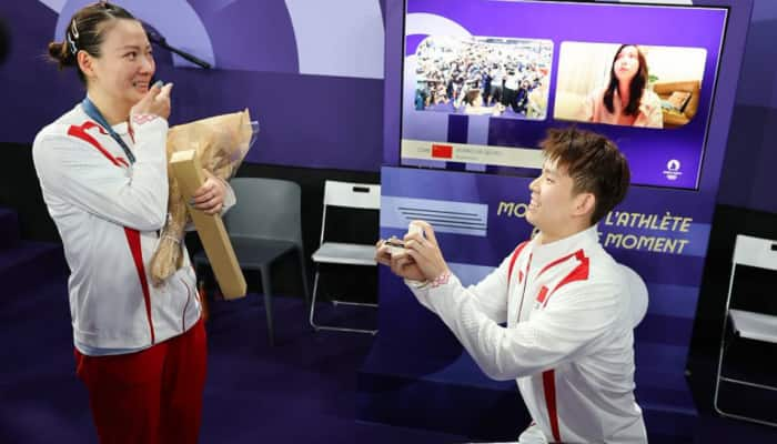 Olympics Style Romance: China&#039;s Liu Yuchen Proposes Huang Yaqiong After She Wins Gold Medal At Paris Olympics 2024, Video Goes Viral