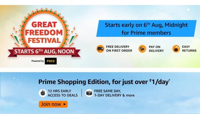 Amazon&#039;s Great Freedom Festival Sale 2024 Starting: on August 6