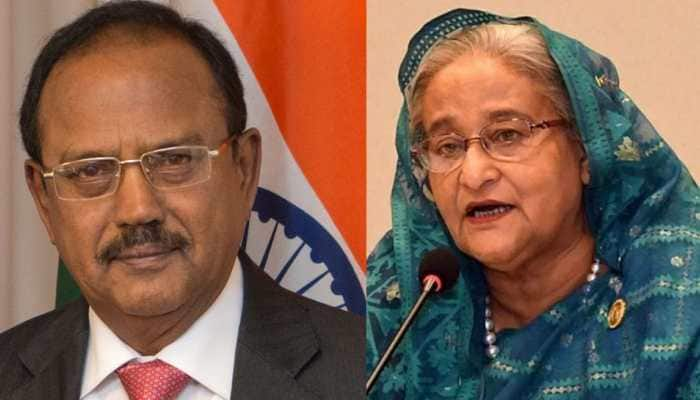 NSA Ajit Doval Meets Ex-Bangladesh PM Sheikh Hasina At IAF&#039;s Hindon Airbase Amid Military Coup