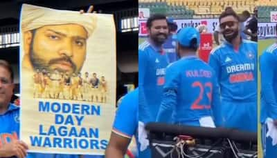 Rohit Sharma, Virat Kohli’s Priceless Reaction To Fan's 'Lagaan' Poster Goes Viral - Watch