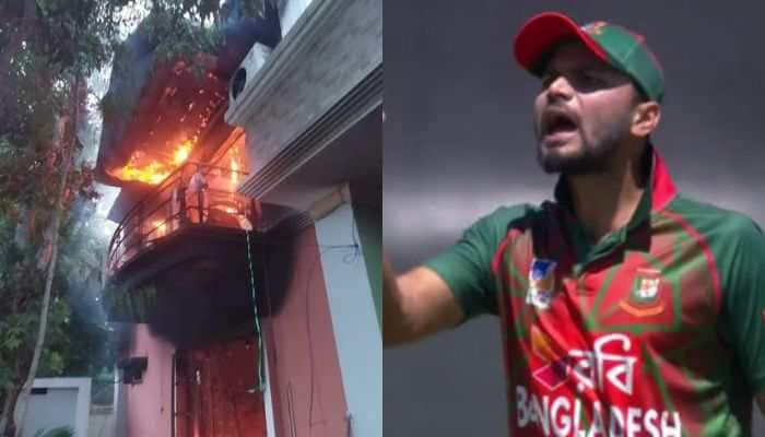 Mashrafe Mortaza&#039;s House Set On Fire Amid Bangladesh&#039;s Political Chaos, Video Goes Viral - Watch