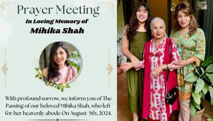 Veteran Actress Sushma Seth&#039;s Granddaughter Mihika Shah Dies, Mother Divya Seth Shares Sorrowful News On Social Media