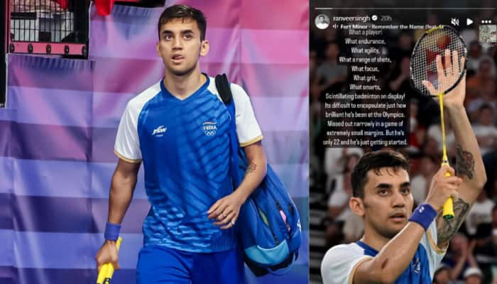 Ranveer Singh Roots For Lakshya Sen After Olympics Loss : &#039;He&#039;s Only 22 And Just Getting Started&#039;