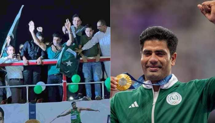 Pakistan&#039;s Javelin Star Arshad Nadeem Receives Heroic Welcome In Lahore After Historic Olympic Gold- WATCH