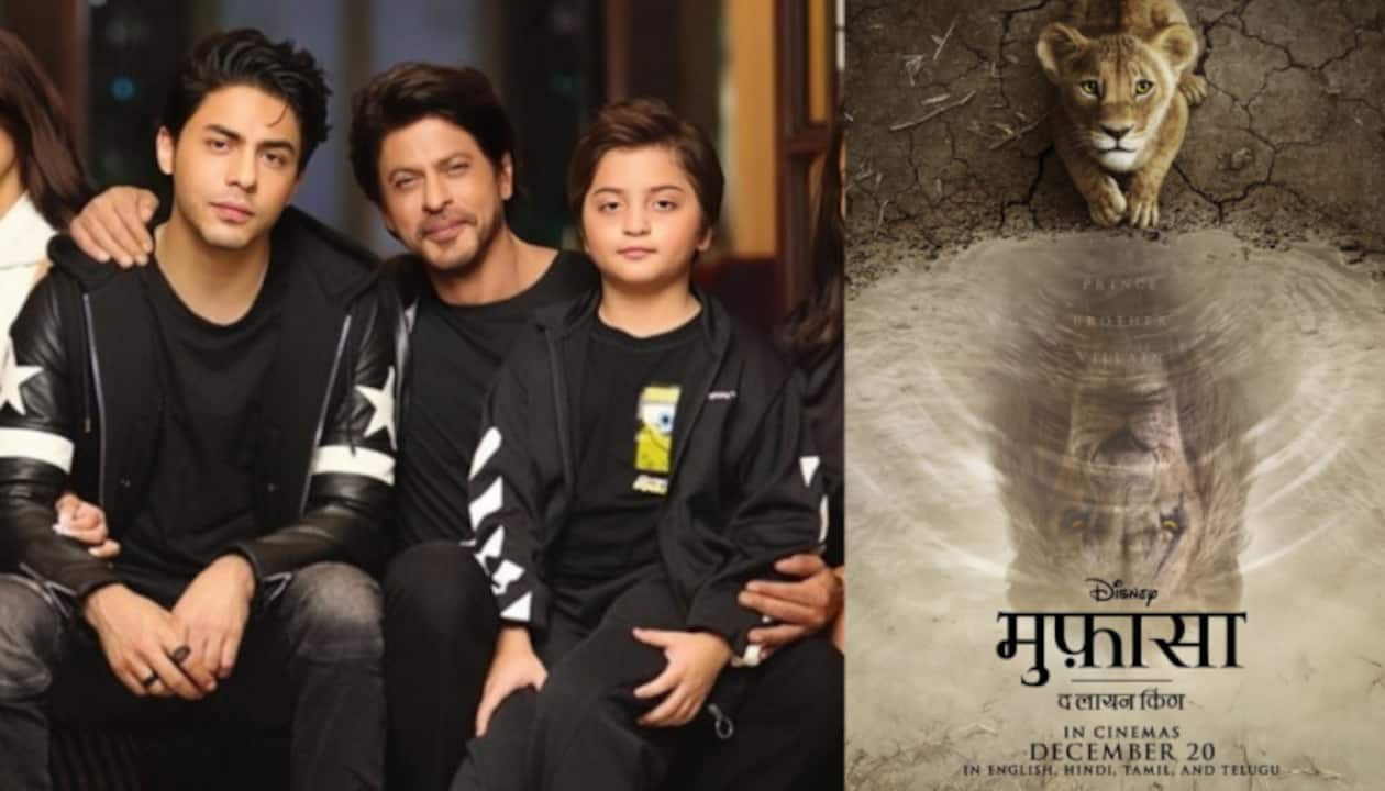 Mufasa The Lion King Trailer Shah Rukh Khan Aryan Khan And AbRam Khan Bring Disney Live Actioner To Life In Hindi Watch Movies News Zee News