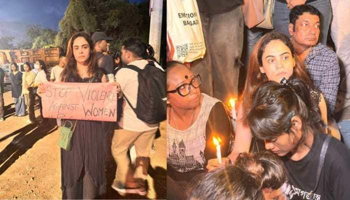  Actress Mallobika Banerjii Attends The Protest Of  Doctor&#039;s Rape And Murder Case 