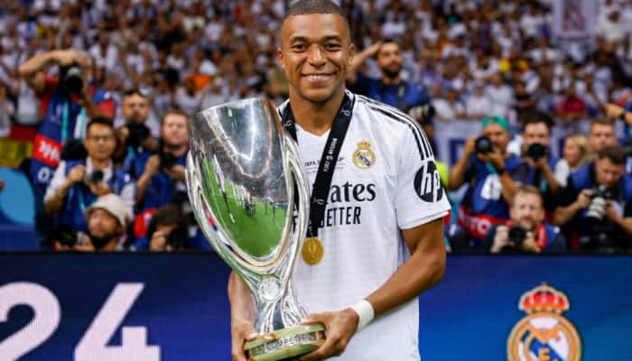 Kylian Mbappe Scores On Debut For Real Madrid In Win Over Atalanta In UEFA Super Cup 2024